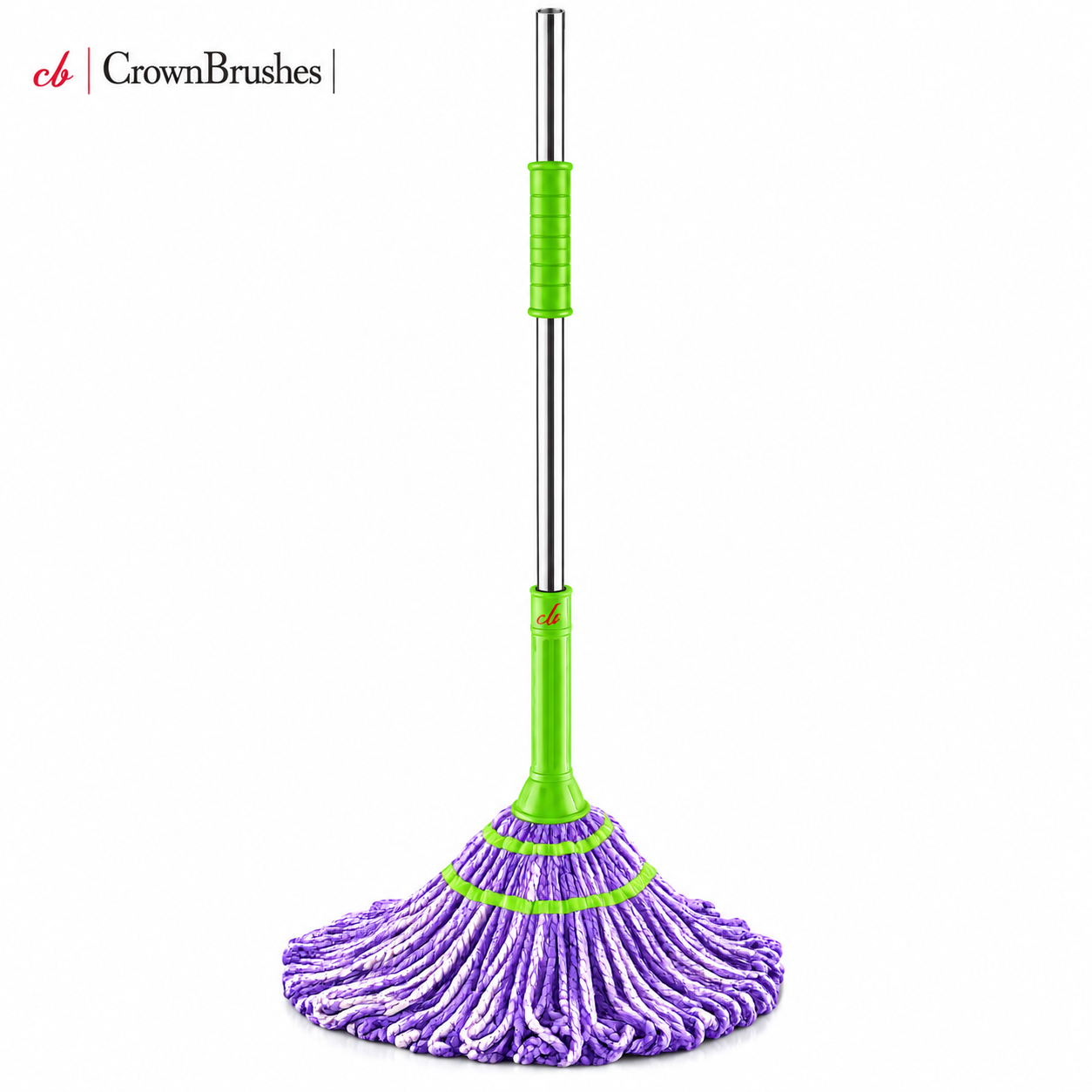 Crown Brushes Microfiber Twist Mop - Green Edition